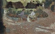 Edouard Vuillard in the garden oil painting